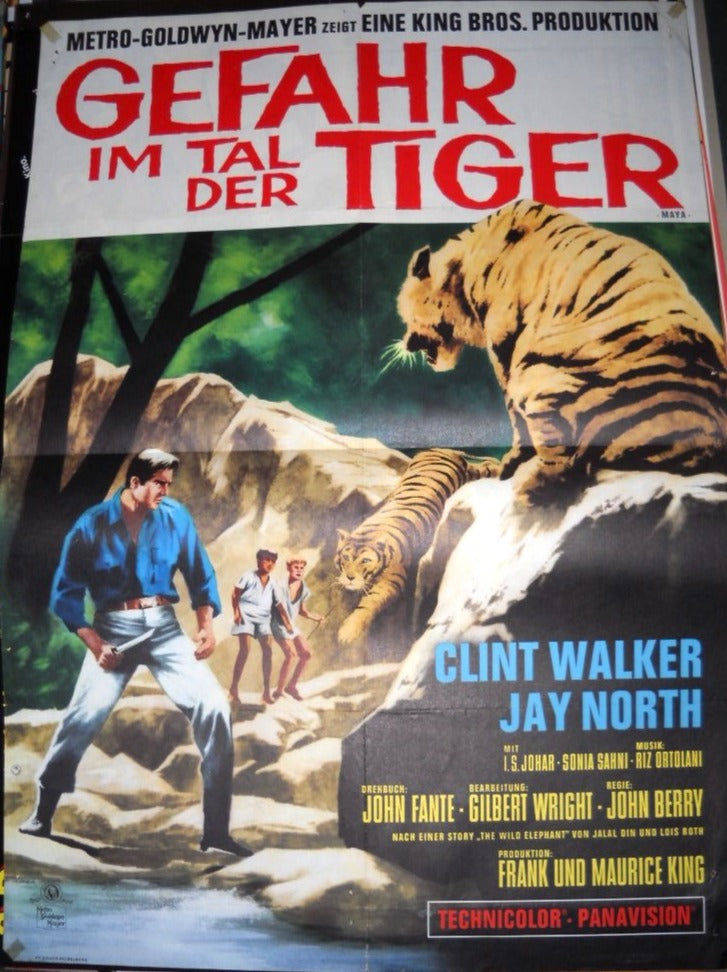 Gefahr im Tal der Tiger Plakat A1