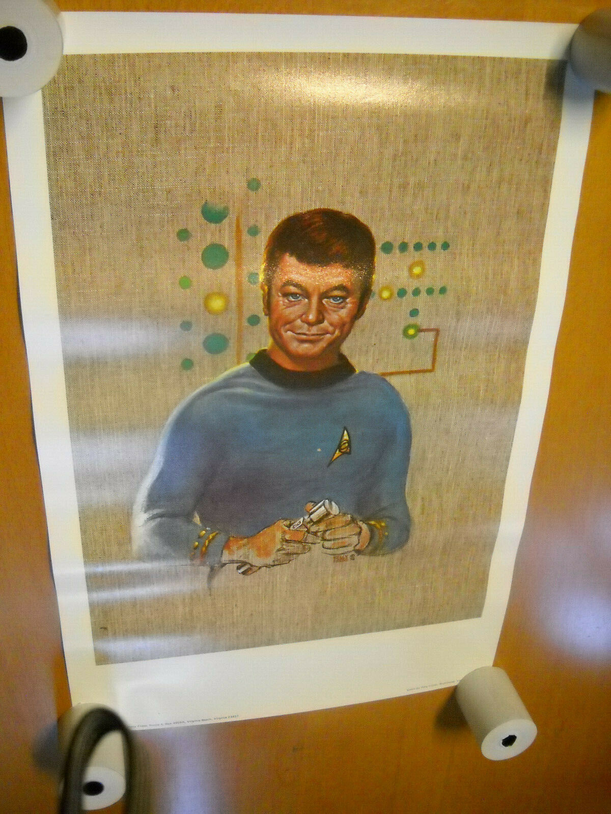Star Trek McCoy Kelly Freas Poster, 1976, gerollt , 48 x 32 cm