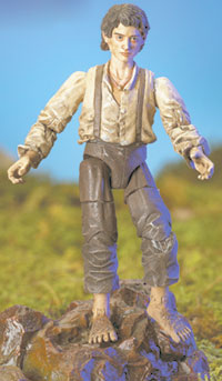 Herr der Ringe Frodo Mount Doom Action Figur