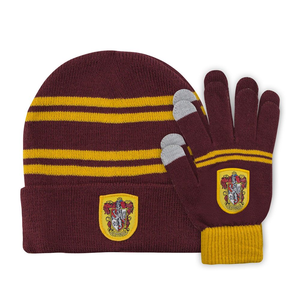 Potter Kids Beanie & Handschuhe Set Gryffindor Touchscreen-tauglich