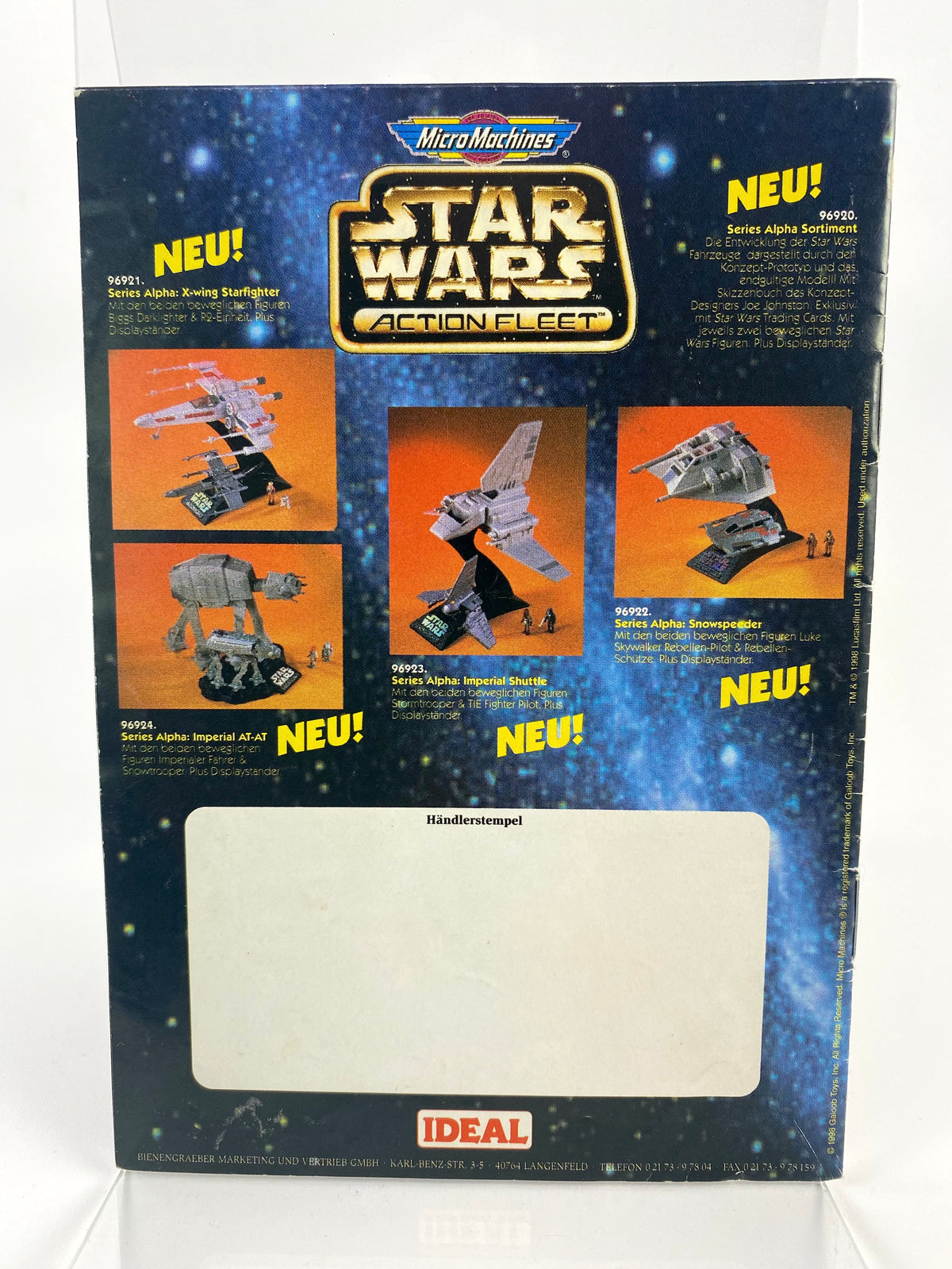 MicroMachines Flyer / Prospekt, Fa. Ideal