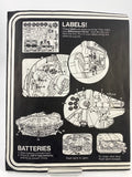 Millennium Falcon Palitoy 1977  Bauplan Instruction Sheet , original