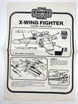 X-Wing Ass. Instructions Palitoy Esb, original 1981