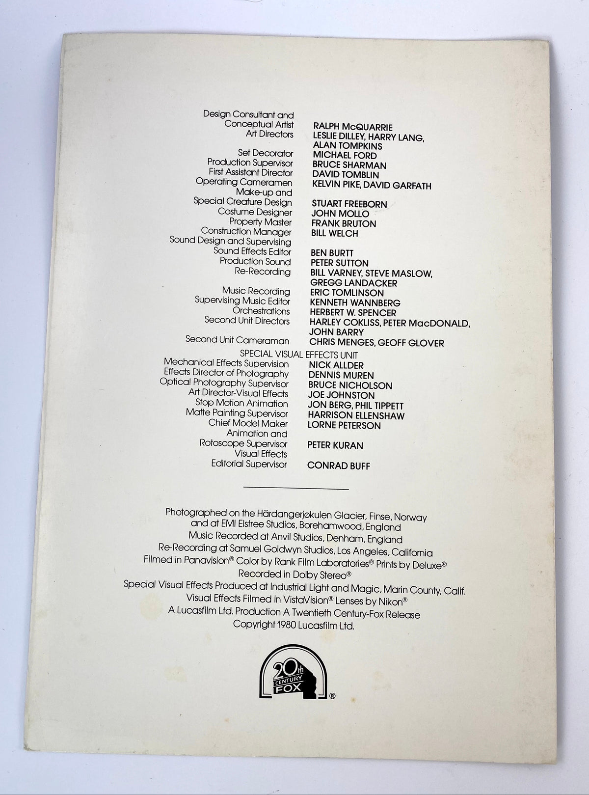 Empire strikes back Presse Folder mit extra Foto