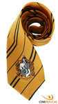 Krawatte Hufflepuff mit Pin