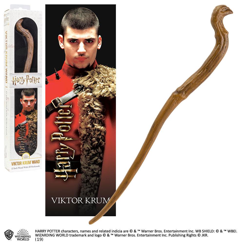 Viktor Krum Zauberstab 30 cm + 3D Lesezeichen