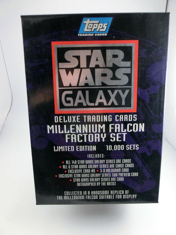 Topps Star Wars Galaxy Trading Cards Millennium Falcon Factory Set