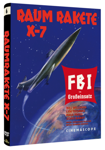 Raumrakete X-7 DVD Cover A (limitiert auf 222 Stk.)