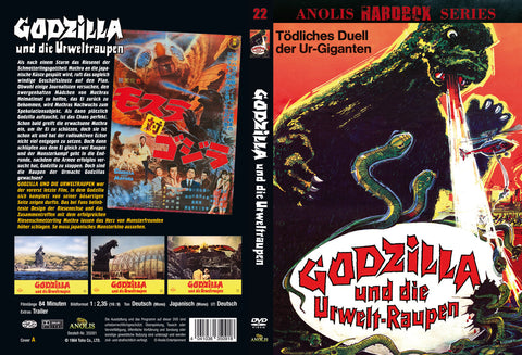 Godzilla und die Urweltraupen DVD, limitiert! Cover A