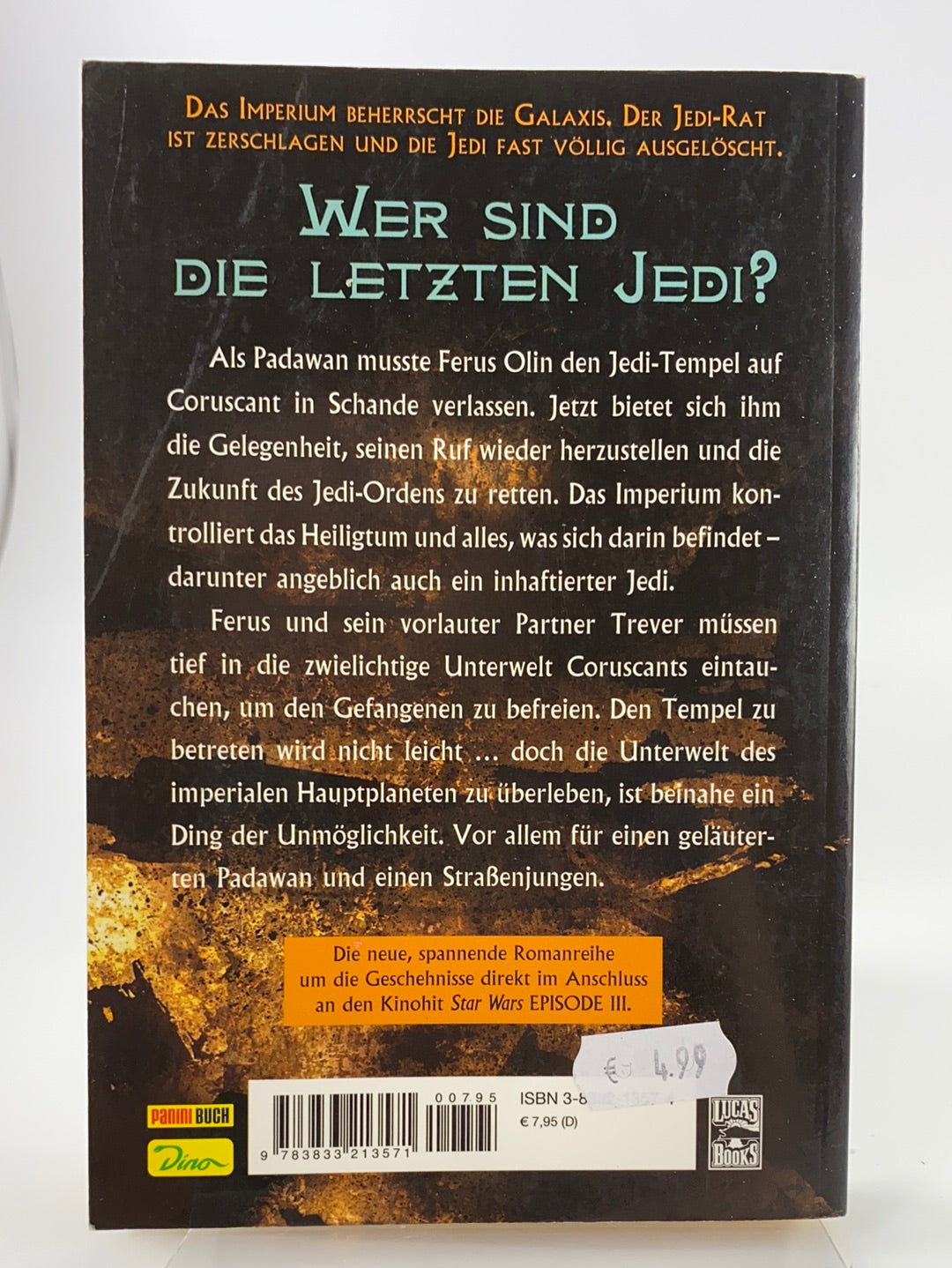 Der letzte Jedi - Unterwelt (Jude Watson, Band 3)