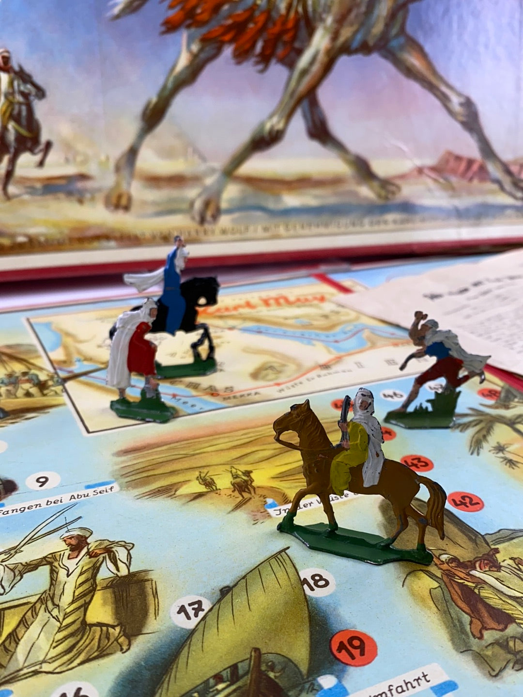 Wir reisen mit Karl May-vom Sinai zum Tigirs - Znn Brettspiel 50er