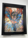 Superman 3-D Bild im Rahmen