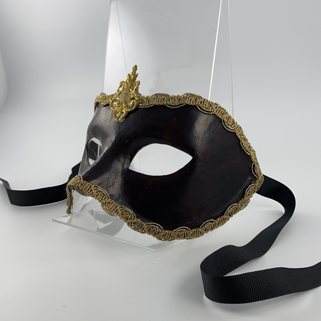 Venezianische Maske Colombina Nero