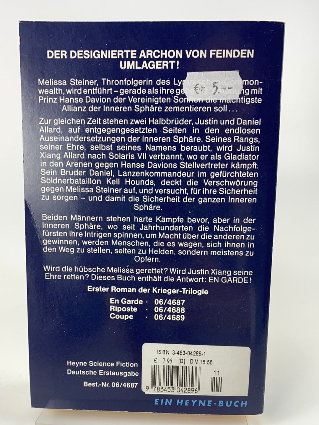 Battletech: En Garde Roman