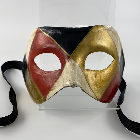 Venezianische Maske Colombina Arlecchino Classico