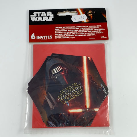 Star Wars 6 Einladungskarten The Force Awakens