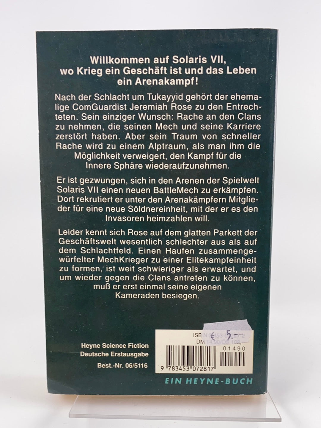 Battletech: Stahlgladiatoren Roman