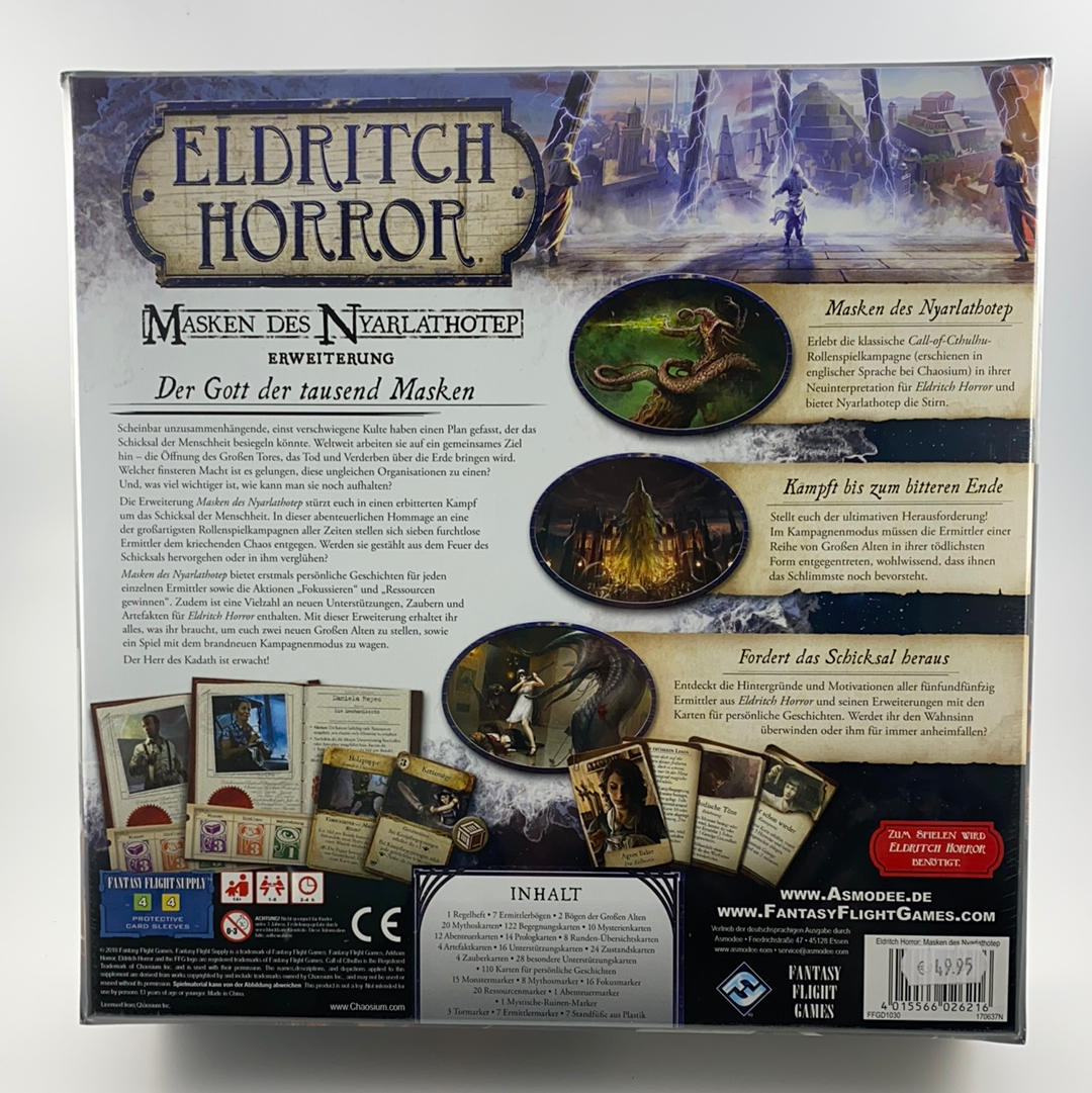 Eldritch Horror Masken des Nyarlathotep Erweiterung Spiel