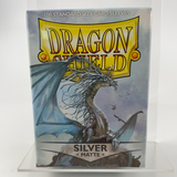 Dragon Shield 100 Standard Size Card Sleeves (Silver Matte)