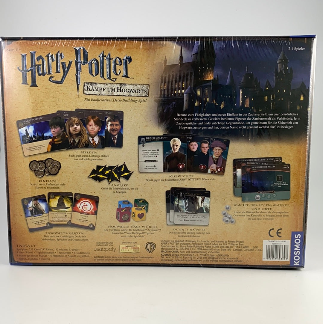 Kampf um Hogwarts - kooperatives Deck-Building-Spiel