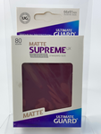 Matte Supreme Sleeves (80 Stk. Matte Burgundy)
