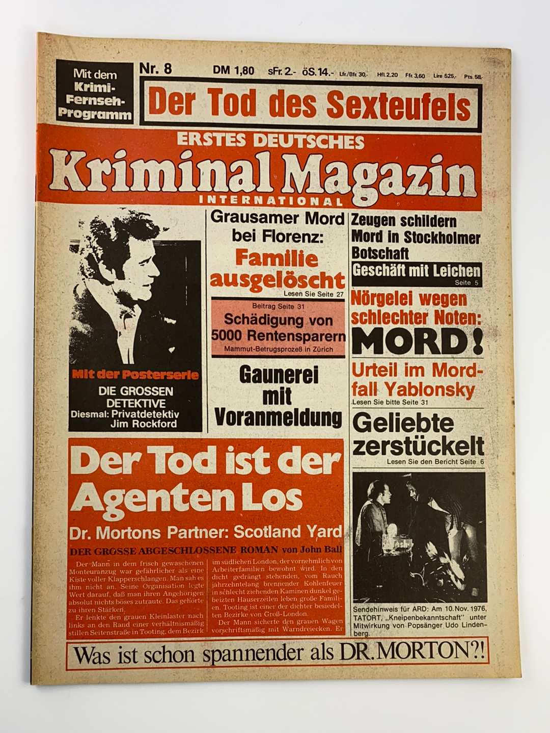 Dr. Morton Kriminal Magazin Nr. 8