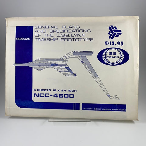 NCC - 4600/ U.S.S. Lynx Timeship Prototype Blueprint/ technn. Zeichnung