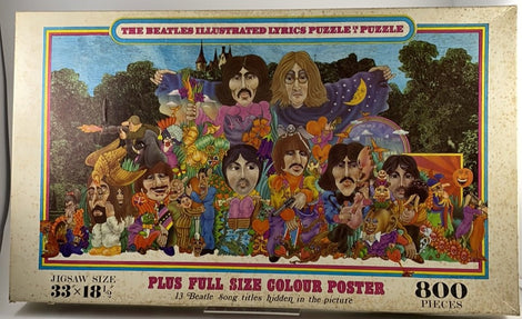 The Beatles Illustrated Lyrics Puzzle in a Puzzle