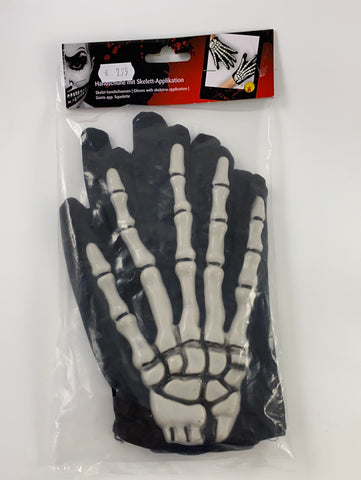 handschuhe mit knochen Handschuhe mit Skelett-Applikation – Andere Welten