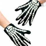 Handschuhe mit Skelett-Applikation