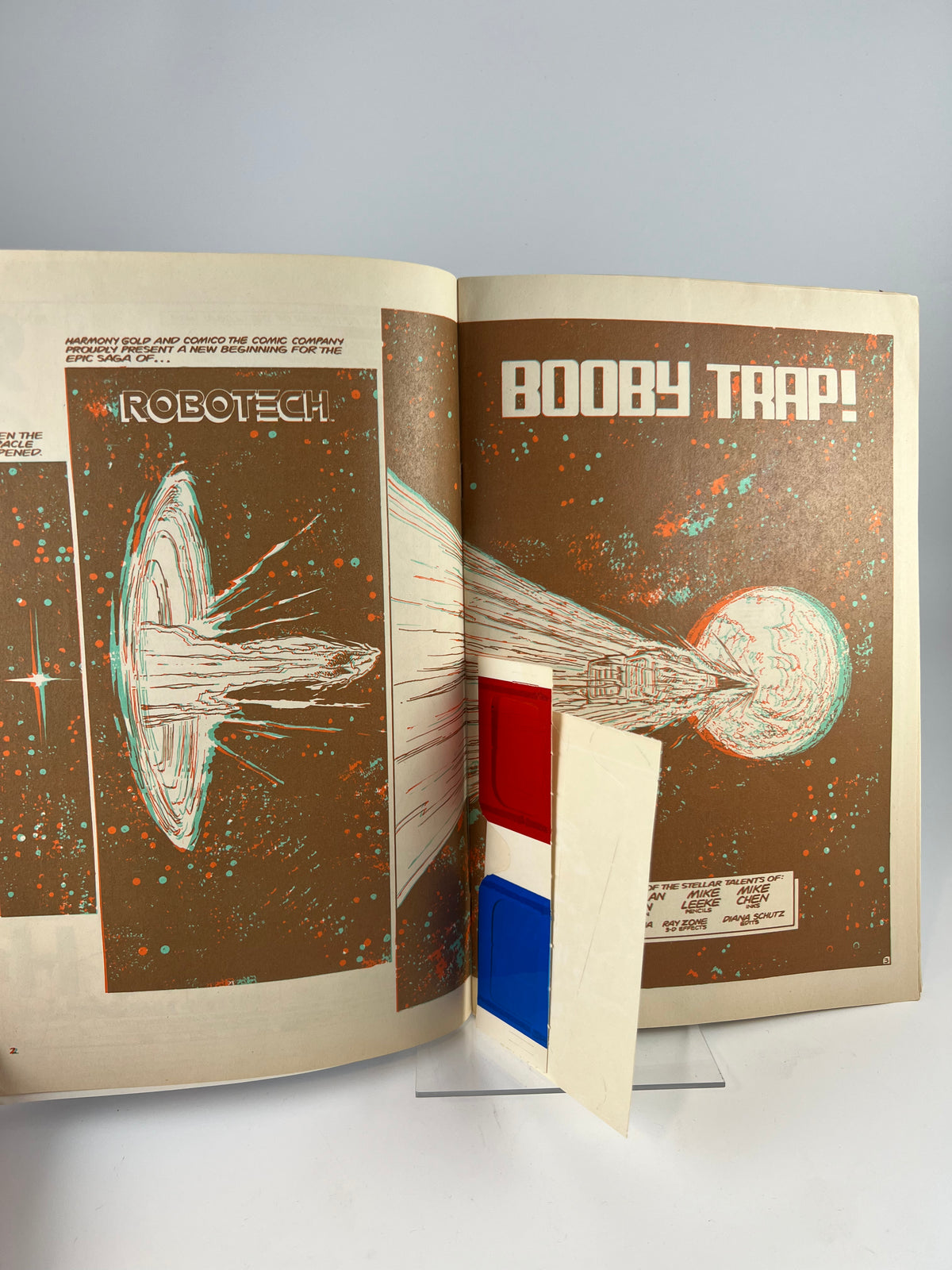 Robotech 3-D Comic, mit Brille / Comico 1987