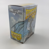 Dragon Shield 100 Standard Size Card Sleeves (Silver Matte)