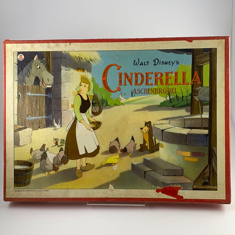 Walt Disney’s Cinderella, Aschenbrödel Brettspiel mit Zinnfiguren