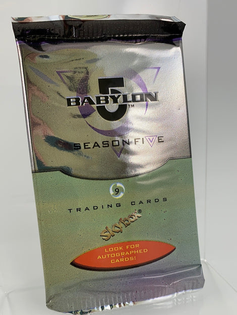 Babylon 5 Trading Cards Season 5. Booster mit 9 Karten engl.