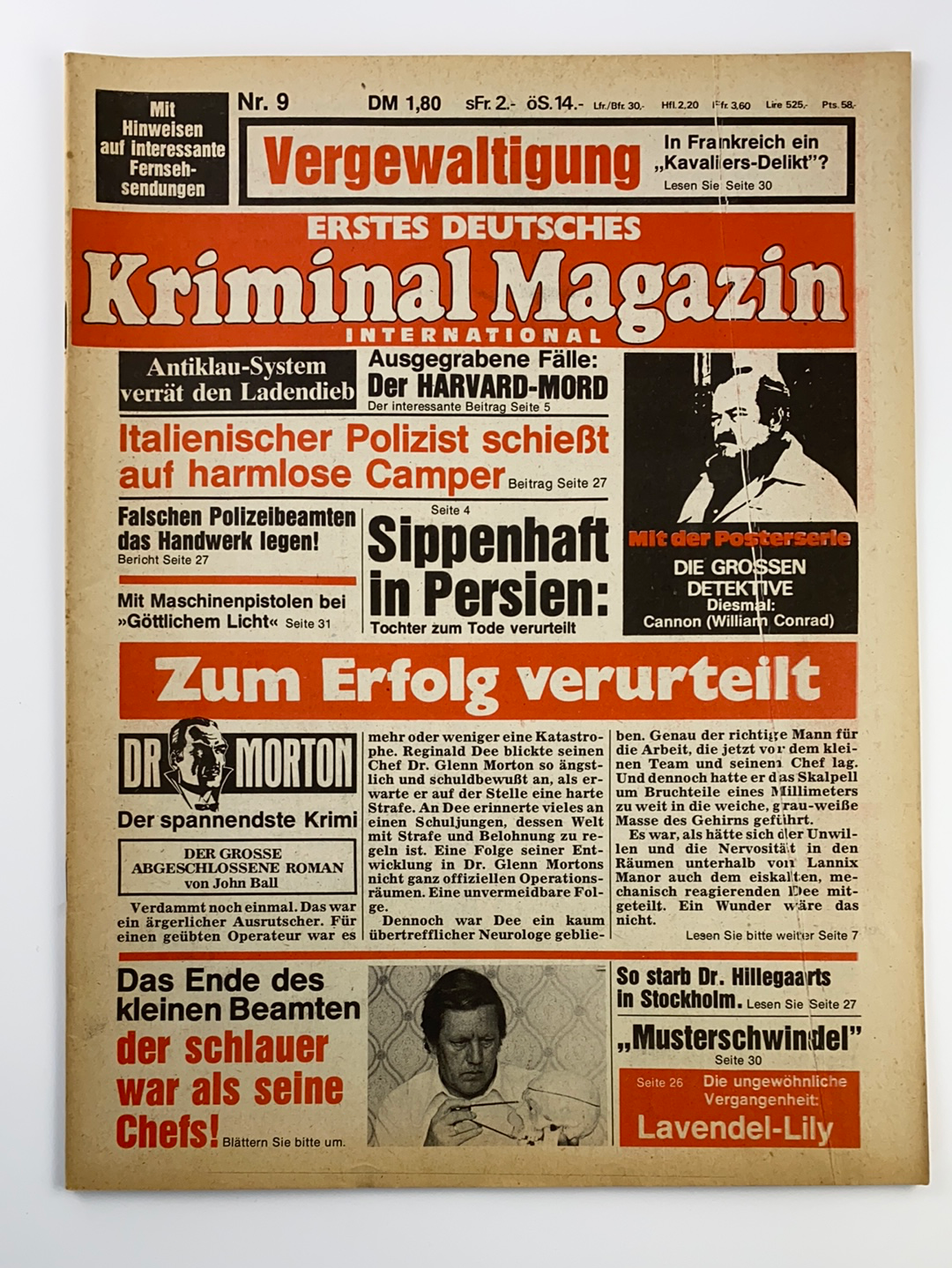 Dr. Morton Kriminal Magazin Nr. 9
