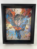 Superman 3-D Bild im Rahmen