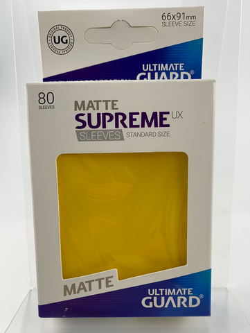 Matte Supreme Sleeves (80 Stk. Matte Yellow)