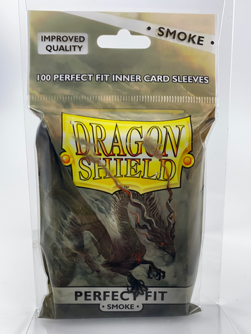 Dragon Shield 100 Perfect Fit Inner Card Sleeves (Smoke)