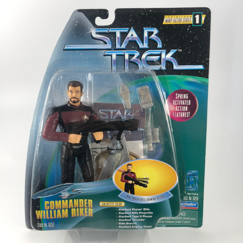 Commander Riker Warp Factor Series 1 Star Trek Actionfigur